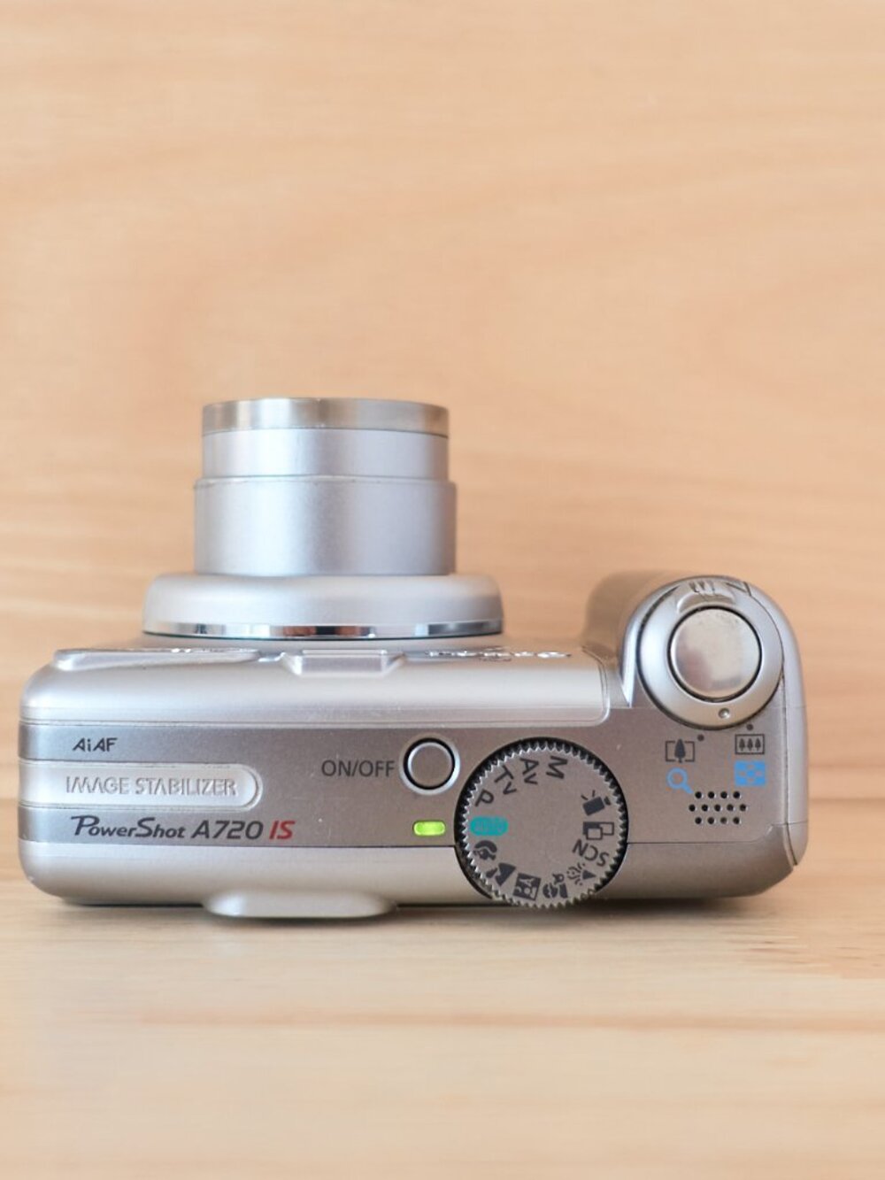 Vintage Canon PowerShot A720 IS 8MP Digital Camera 6x Zoom Silver Tested Working - Picture 6 of 8
